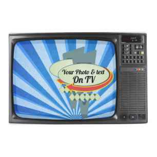 Photo Frame "TV" Vintage Retro Television Placemat