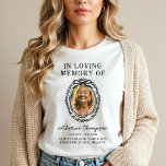 Photo Framed Funeral Memorial T-Shirt