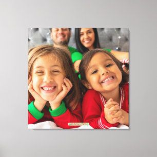 Photo Fun Life Memories Faux Wrapped Canvas Print