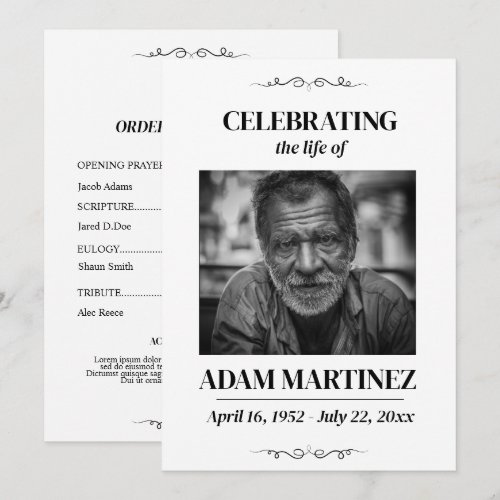 Photo Funeral Celebration Of Life Memorial 
