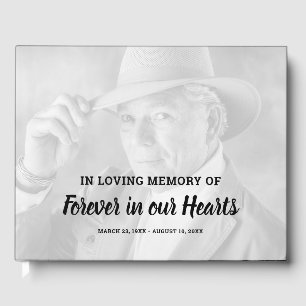 Photo Funeral Memorial Guest Book