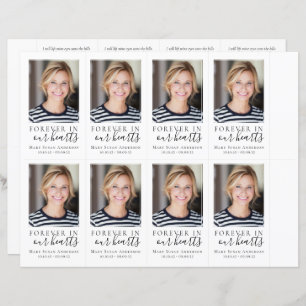 Photo Funeral Prayer Card 4.25x2.5 inch TEMPLATE