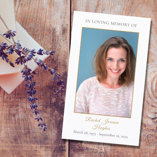 Photo Funeral Sympathy Memorial Prayer cards (Creator Uploaded)