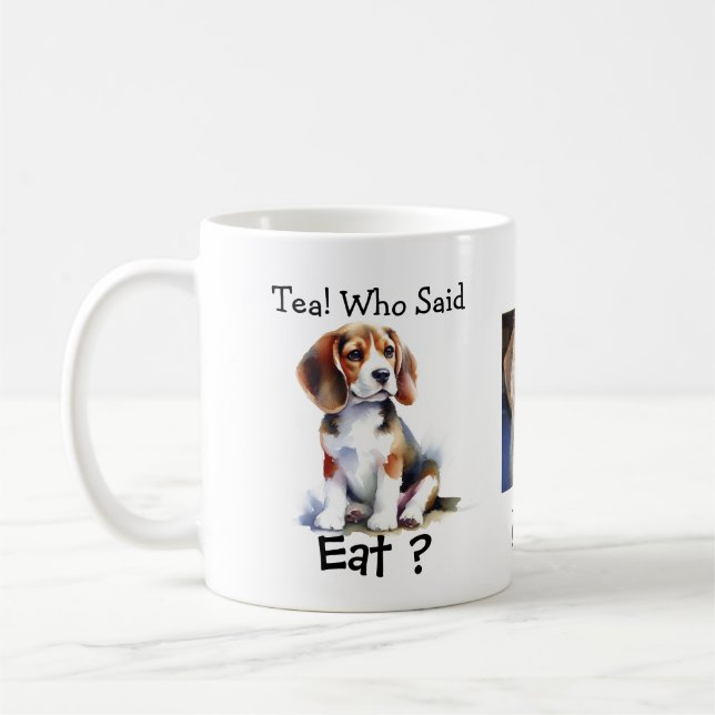 Photo & Funny BEAGLE Personalize Coffee Mug (Left)