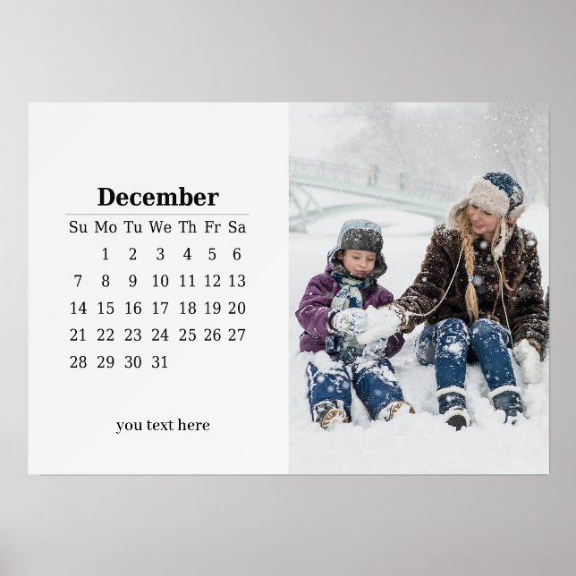 Photo Gallery Landscape Easel Calendar Dec 2025 Holder (Front)