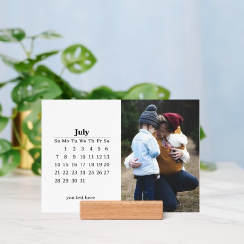 Photo Gallery Landscape Easel Calendar July 2024 Holder