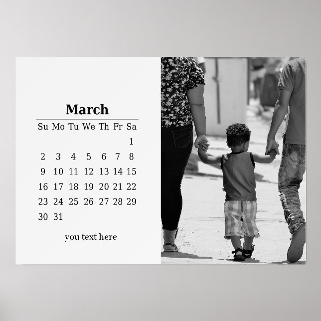 Photo Gallery Landscape Easel Calendar Mar 2025 Holder (Front)