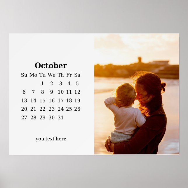 Photo Gallery Landscape Easel Calendar Oct 2024 Holder (Front)