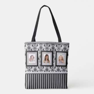 Photo Gallery Tote with Black and White Background
