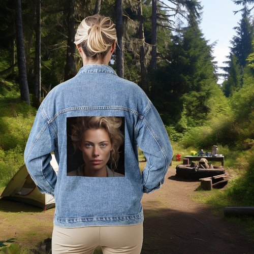 Photo Gift Custom  Denim Jacket