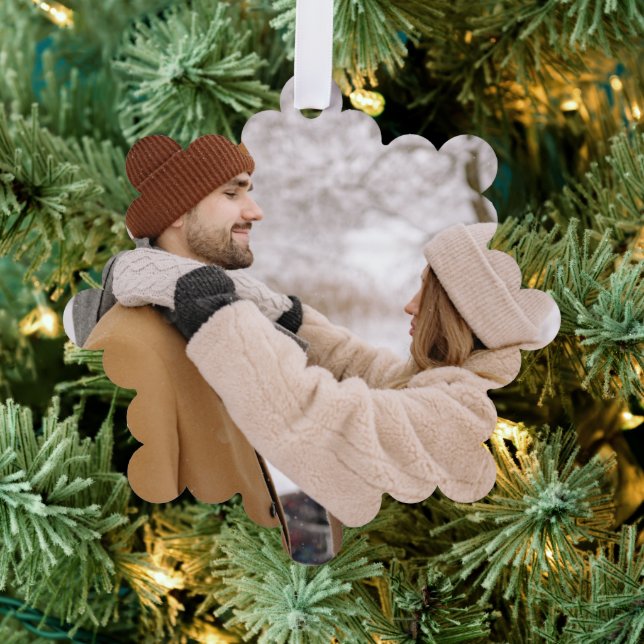 Photo Gift Custom Personalized Ornament Card (Insitu (Tree))