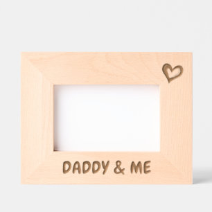 Photo Gift For Dad, Daddy & Me Picture Frame, Engraved Frames