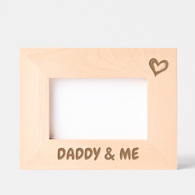 Photo Gift For Dad, Daddy & Me Picture Frame,  Engraved Frames (Front)