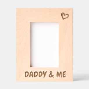 Photo Gift For Dad, Daddy & Me Picture Frame,  Engraved Frames