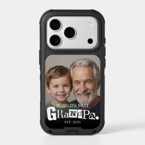 Photo Gift World's Best Grandpa Established Year iPhone 17 Pro Case