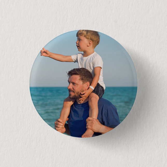 Photo Gifts for Dad Sticker Button (Front)