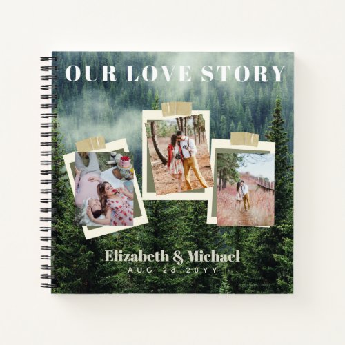 PHOTO Gifts for Newlyweds OUR LOVE STORY Custom Notebook