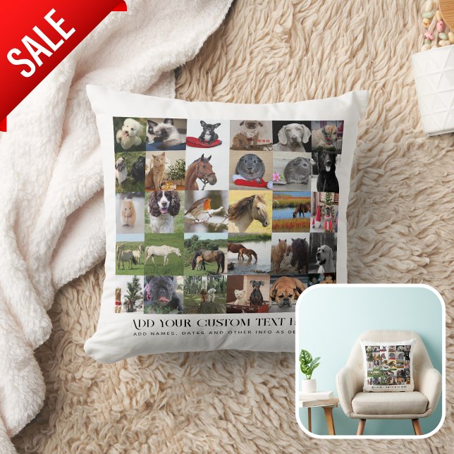 PHOTO GIFTS MOM DAD GRANDPA GRANDMA PETS FRIENDS   THROW PILLOW (Creator Uploaded)