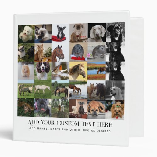 PHOTO GIFTS TEMPLATES FAMILY FRIENDS PETS CUSTOM   3 RING BINDER
