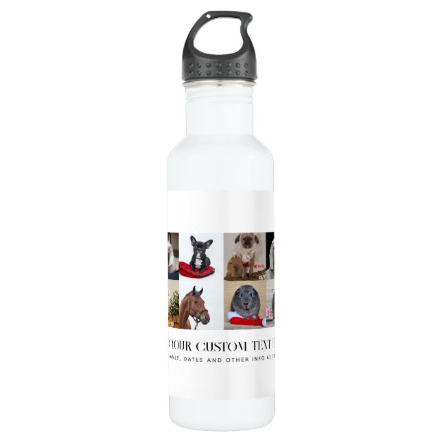 PHOTO GIFTS TEMPLATES FAMILY FRIENDS PETS CUSTOM   STAINLESS STEEL WATER BOTTLE (Front)
