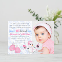 Photo Girl's Winter ONEderland Birthday Party