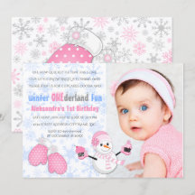 Photo Girl's Winter ONEderland Birthday Party