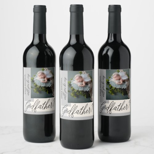 Photo Godfather Proposal Wine Label