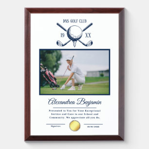 Photo Gold Award Plaque