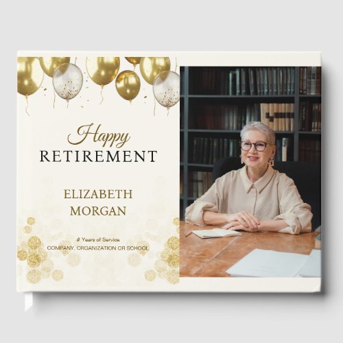 Photo Gold Balloon Happy Retirement