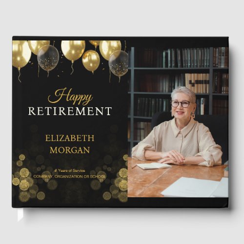 Photo Gold Balloon Happy Retirement