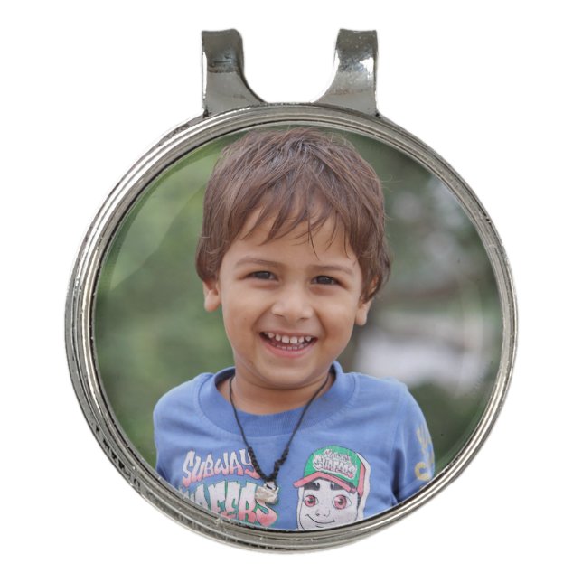 Photo Golf Ball Marker Hat Clip (Front)