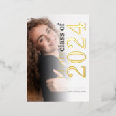 Photo Grad 2024 Gold Real Foil Announcement (Standing Front)