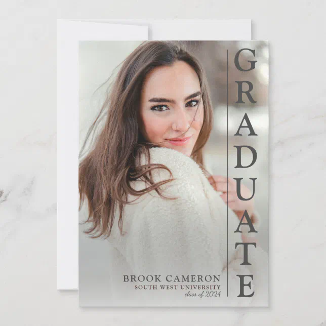 Photo Grad Class Of 2024 Invitation Zazzle