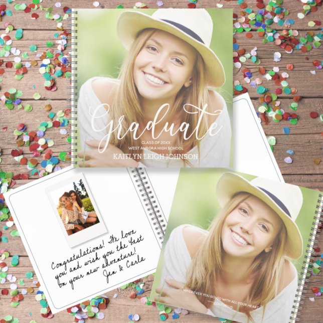 Photo Graduate Best Wishes Guest Book (Creator Uploaded)