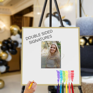 Photo graduate guest graduation signature board