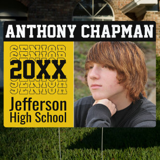 Photo Graduating Senior Yard Sign