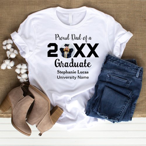 Photo Graduation 2024 Family Matching Proud Senior T_Shirt