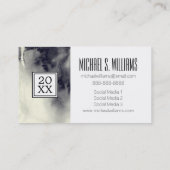Photo Graduation | Abstract Ink Painting Calling Card (Back)