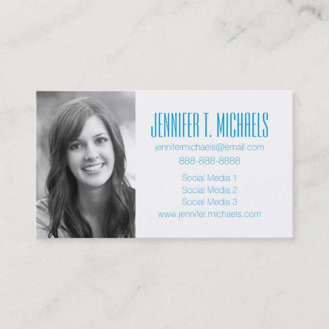 Photo Graduation | Abstract Paint Calling Card (Front)