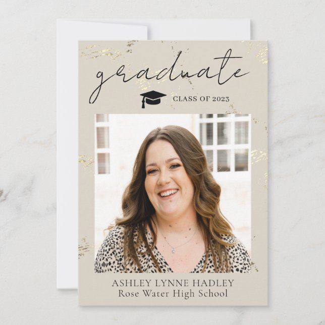 Photo Graduation Announcement (Front)