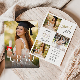 Photo Graduation Announcement and Invitation