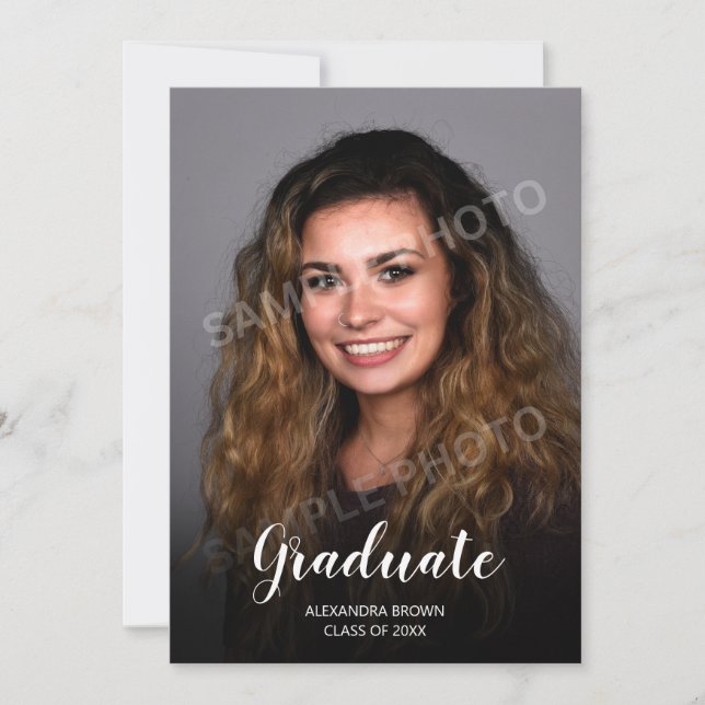 Photo Graduation Announcement Card (Front)