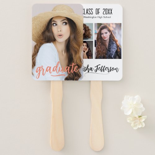 Photo Graduation Announcement Hand Fan