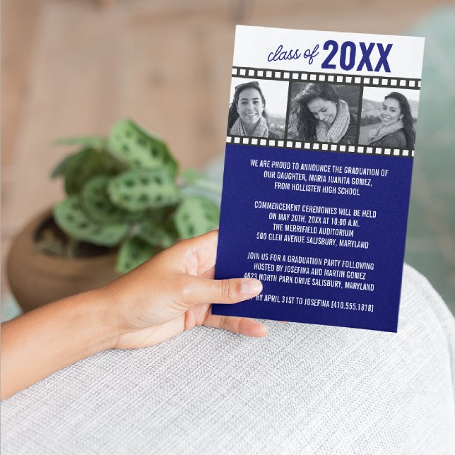 Photo Graduation Announcements [Blue] (Creator Uploaded)