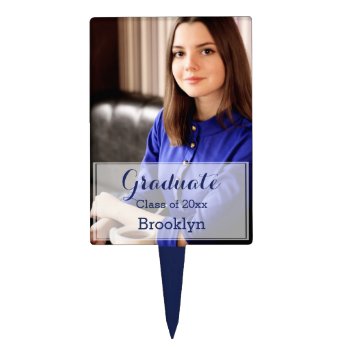Photo Graduation Cake Toppers by online_store at Zazzle