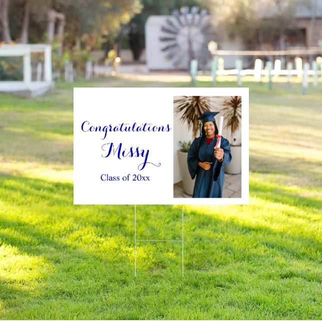 Photo Graduation, Class of 2023 Blue Sign (Creator Uploaded)