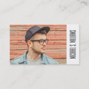Photo Graduation Colorful Geometric Hexagons Calling Card