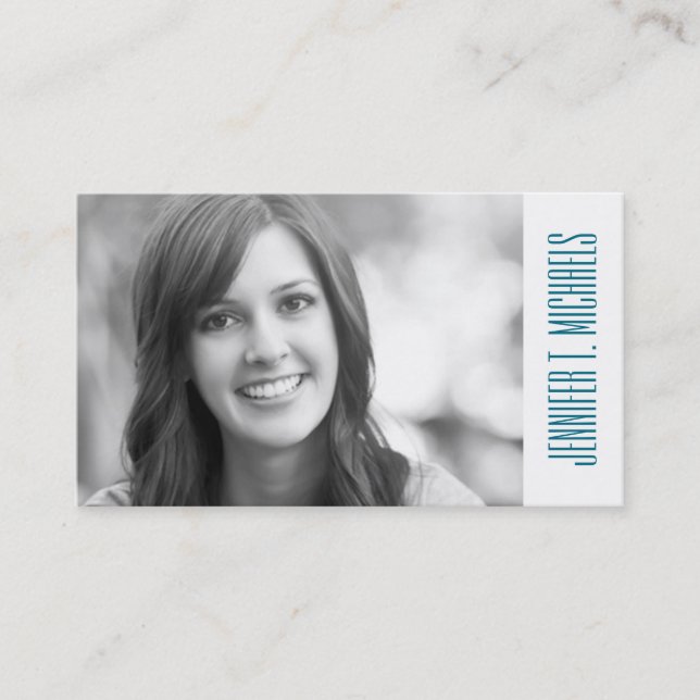 Photo Graduation | Colorful Tropical Pattern Calling Card (Front)