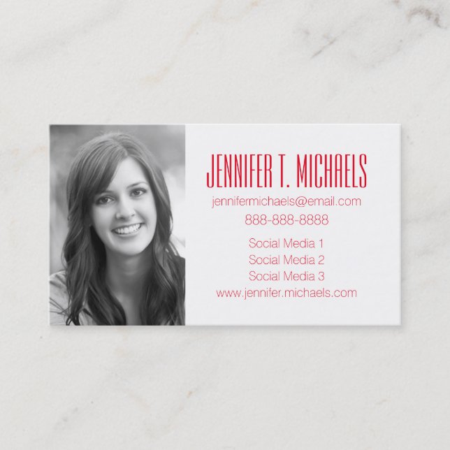 Photo Graduation | Colorful Zigzag Chevron Calling Card (Front)