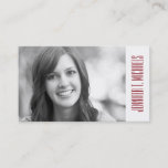 Photo Graduation | Damask Floral Pattern Calling Card